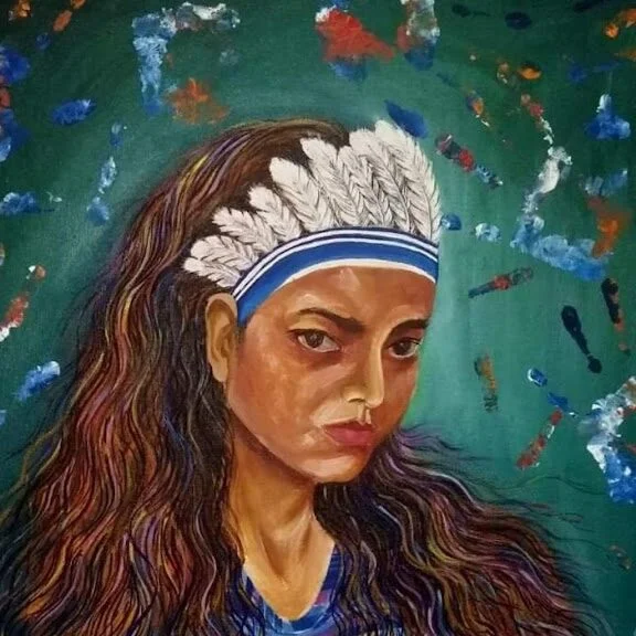 লেখিকার স্ব-প্রতিকৃতি
