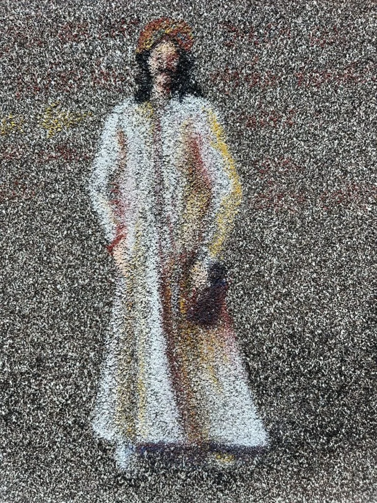 Kunstwerk, das den zeitlosen Einfluss Tagores über Generationen hinweg darstellt