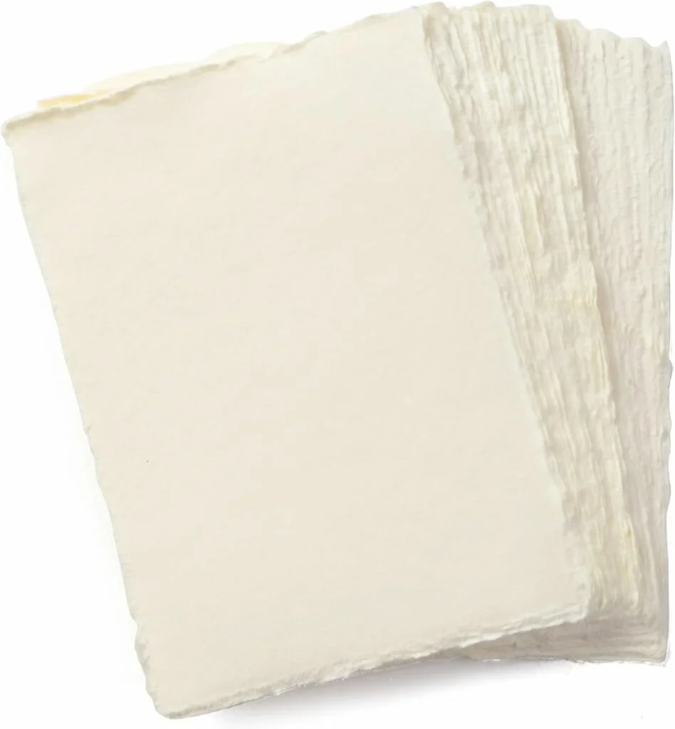 Weiches, saugfähiges Reispapier für den Handdruck von Linolschnittmotiven
