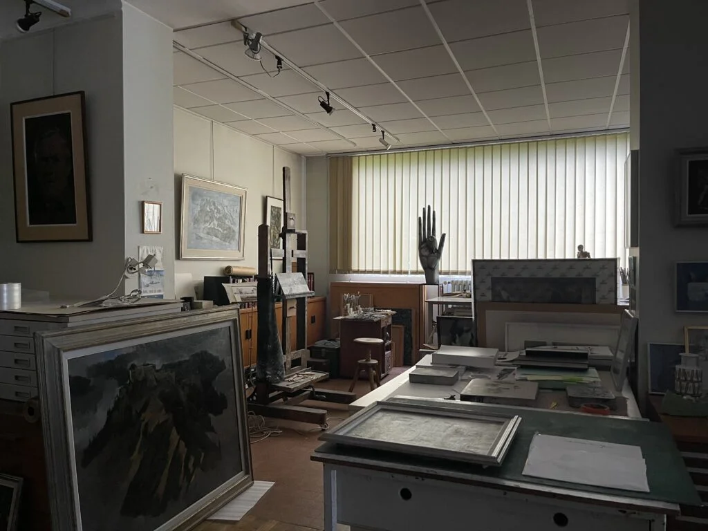 Exhibition rooms of the Pontarlier Municipal Museum showcasing local art