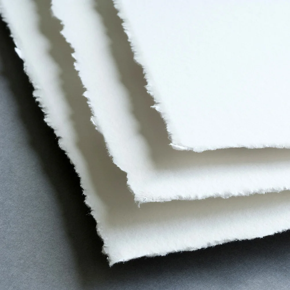 Hahnemühle mould-made etching paper, heavyweight and ideal for absorbing intaglio ink
