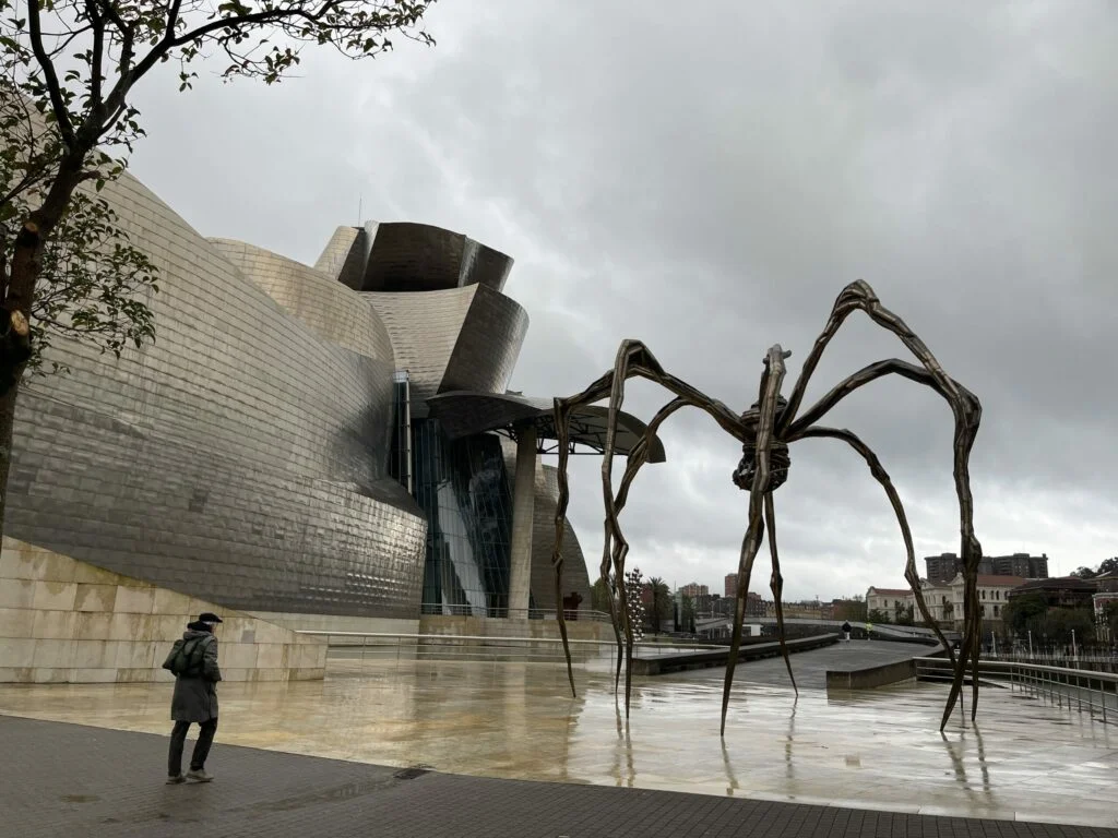 Maman — view from beneath the sculpture